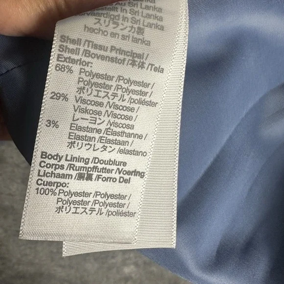 Madewell Alexa Chung Oversized Blazer Women's Size 12 Blue Gray Pinstripe NWT - Picture 10 of 13